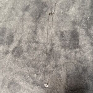 Silver Flower Pendant Necklace